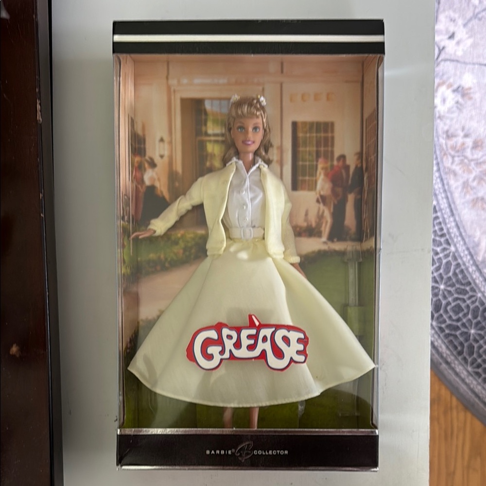 Mattel Barbie Collector Sandy Olsson Grease Doll - White and Yellow Outfit